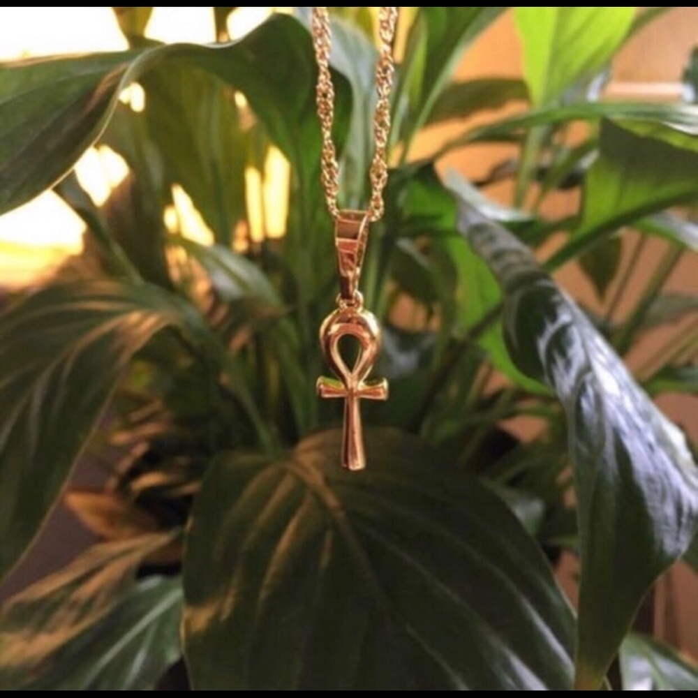 Africa ankh and Nefertiti 3 piece necklace set - Picture 6 of 6